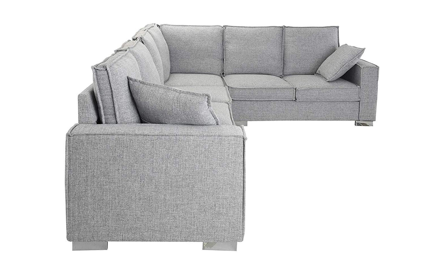 TITAN 6 Seater Large Living Room Fabric L-Shape Sectional Sofa