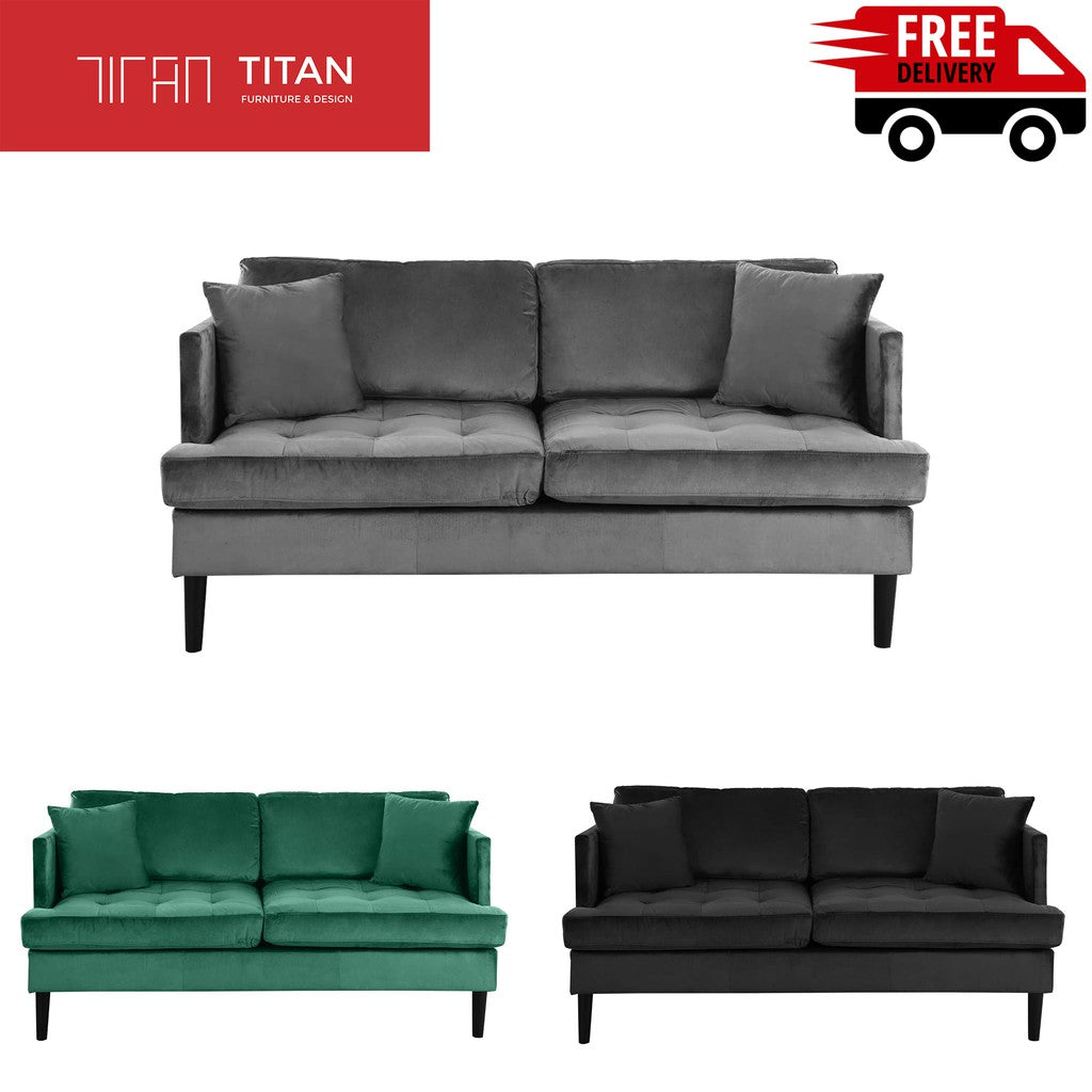 Sofa 2 Seater Modern Sofa Tufted Seat